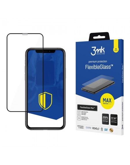 Apple iPhone 11 Black - 3mk FlexibleGlass Max™