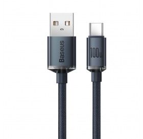 Baseus crystal shine series fast charging data cable USB Type A to USB Type C100W 1,2m black (CAJY000401)