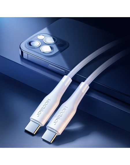 Joyroom durable USB Type C cable - USB Type C PD 60W 1.8m white (S-1830M3)
