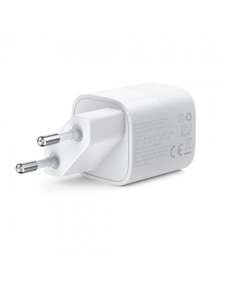 Choetech Fast USB Wall Charger USB Type C PD QC 33W white (PD5006)