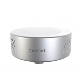 Choetech Qi wireless charger 15W (compatible with MagSafe) with a fan for cooling the phone (USB Type C - USB Type C cable included) silver (T593-F)