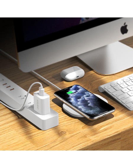 Choetech Qi 15W wireless charger + USB cable - USB Type C 1m white (T550-F-V2)