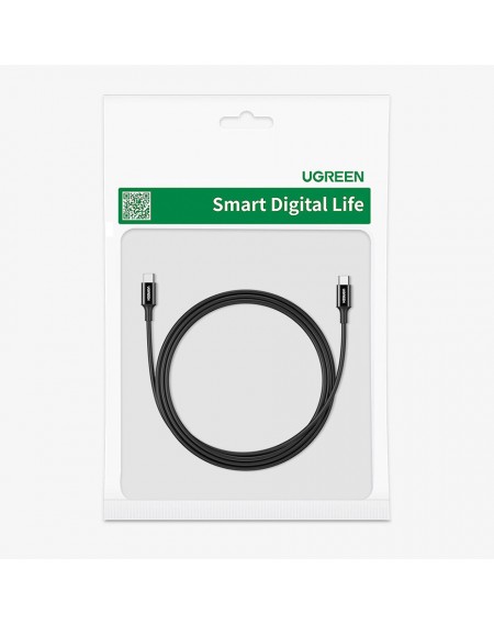 Ugreen cable USB Type C (male) to Type C (male) cable 1m white (US300)