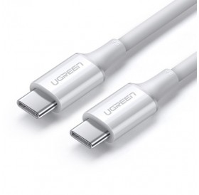 Ugreen cable USB Type C (male) to Type C (male) cable 1m white (US300)