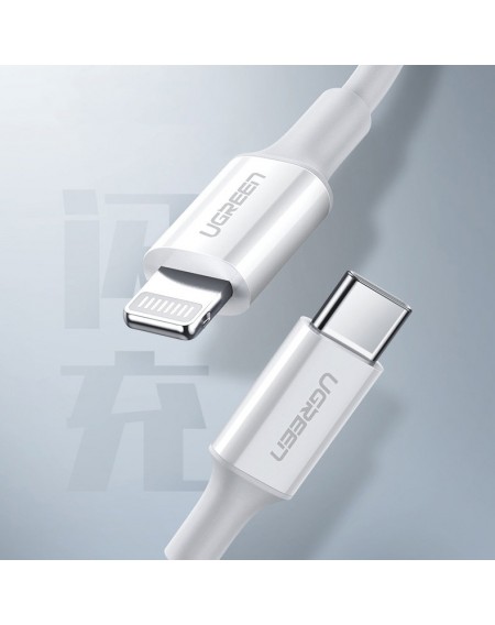 Ugreen MFi USB Type C cable - Lightning 3A 2m white (US171)