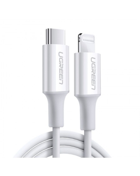 Ugreen MFi USB Type C cable - Lightning 3A 2m white (US171)
