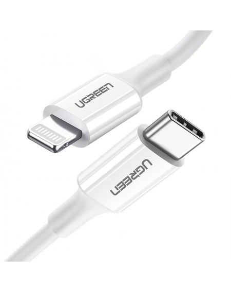 Ugreen cable MFi USB Type C cable - Lightning 3A 1.5 m white (US171)