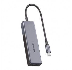 Ugreen adapter USB Type C adapter (male) - Ethernet RJ-45 (female) 5Gbps black (CM312)