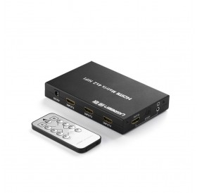 Ugreen signal splitter 4x HDMI (input) to 2x HDMI (output) switch splitter switch 4K / FullHD black (40216)