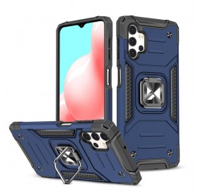 Wozinsky Ring Armor tough hybrid case cover + magnetic holder for Samsung Galaxy A13 5G blue