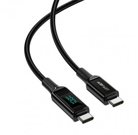 Acefast cable USB Type C - USB Type C 2m, 100W (20V / 5A) black (C6-03 Black)