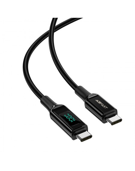 Acefast cable USB Type C - USB Type C 2m, 100W (20V / 5A) black (C6-03 Black)