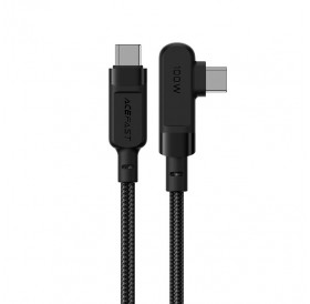 Acefast angled cable USB Type C - USB Type C 2m, 100W (20V / 5A) black (C5-03 Black)