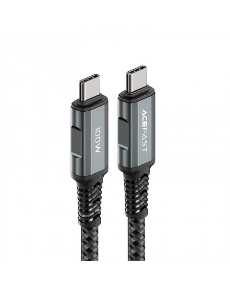 Acefast cable USB Type C - USB Type C 2m, 100W (20V / 5A) gray (C4-03 deep space gray)