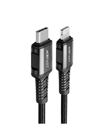 Acefast cable MFI USB Type C - Lightning 1.2m, 30W, 3A black (C1-01 black)