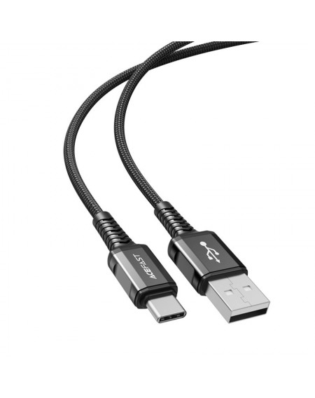 Acefast USB cable - USB Type C 1.2m, 3A black (C1-04 black)