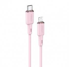 Acefast cable MFI USB Type C - Lightning 1.2m, 30W, 3A pink (C2-01 pink)
