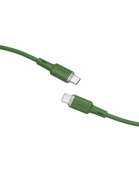 Acefast cable USB Type C - USB Type C 1.2m, 60W (20V / 3A) green (C2-03 oliver green)