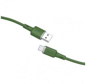 Acefast USB cable - USB Type C 1.2m, 3A green (C2-04 oliver green)
