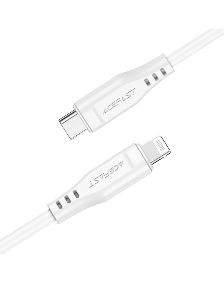 Acefast cable MFI USB Type C - Lightning 1.2m, 30W, 3A white (C3-01 white)