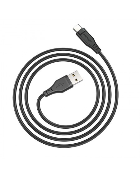 Acefast USB cable - USB Type C 1.2m, 3A black (C3-04 black)