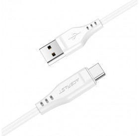 Acefast USB cable - USB Type C 1.2m, 3A white (C3-04 white)
