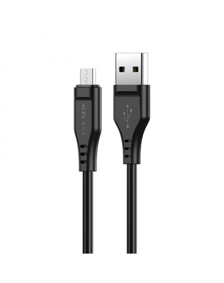 Acefast USB cable - micro USB 1.2m, 2.4A black (C3-09 black)