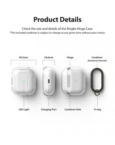 Ringke Hinge Case for AirPods 3 Cover Earphone Case Transparent (EC59094RS)