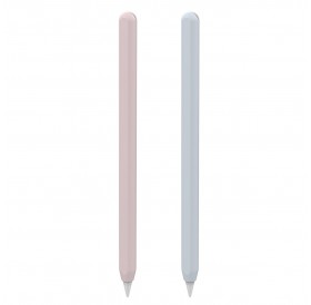 Stoyobe Pencil Sleeve 2x case for Apple Pencil 2 case overlay stylus case pink + light blue