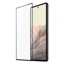 Dux Ducis 10D Tempered Glass durable tempered glass 9H for the entire screen with Google Pixel 6 frame black (case friendly)