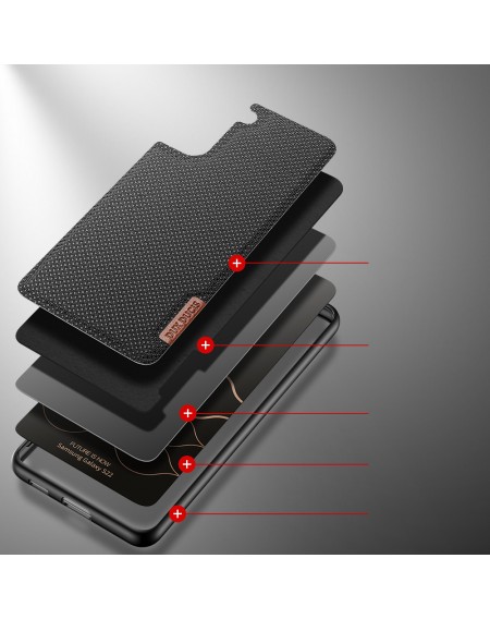 Dux Ducis Fino case cover, nylon material Samsung Galaxy S22 black