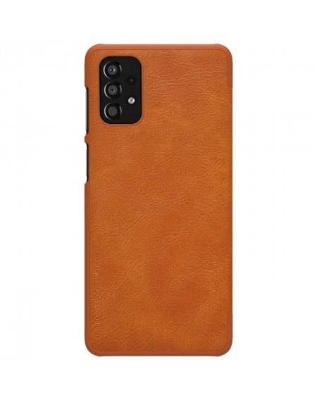 Nillkin Qin Case Case For Samsung Galaxy A33 5G Camera Protector Holster Cover Flip Cover Brown