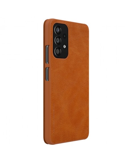 Nillkin Qin Case Case For Samsung Galaxy A33 5G Camera Protector Holster Cover Flip Cover Brown