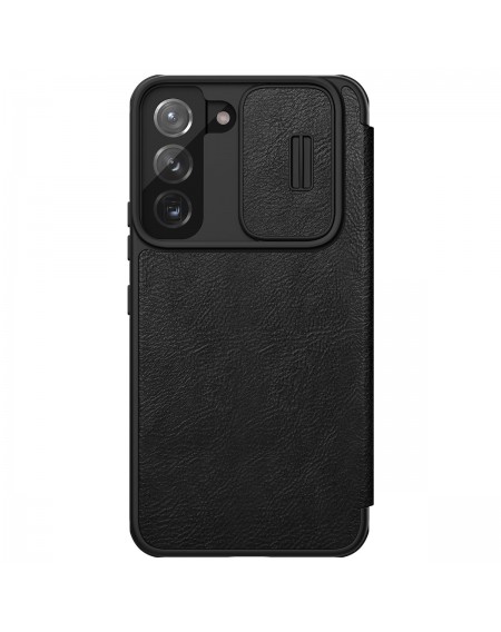 Nillkin Qin Leather Pro Case Case For Samsung Galaxy S22 Camera Protector Holster Cover Flip Cover Black