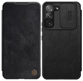 Nillkin Qin Leather Pro Case Case for Samsung Galaxy S22 + (S22 Plus) Camera Protector Holster Cover Flip Cover Black