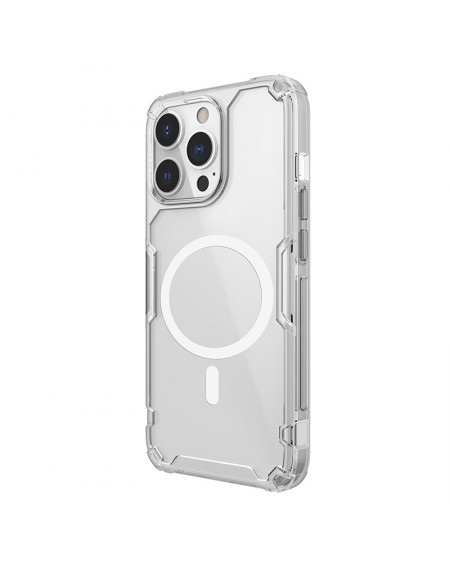 Nillkin Nature Pro Magnetic Case Case For iPhone 13 Pro Max Magnetic Armor Cover Transparent Cover (MagSafe Compatible)