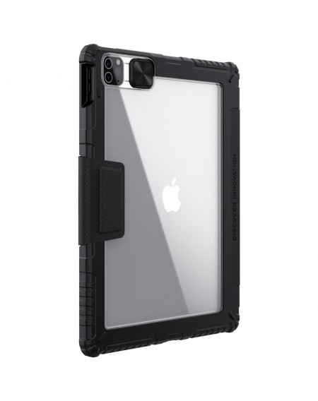 Nillkin Bumper Leather Case Pro Armored Smart Cover with Camera Case and Stand for iPad Pro 12.9 '' 2021/2020 Black