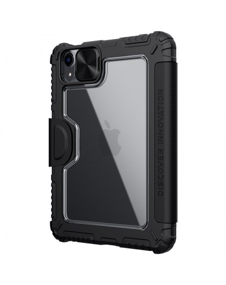 Nillkin Bumper Leather Case Pro armored Smart Cover with camera cover and iPad mini 2021 stand black