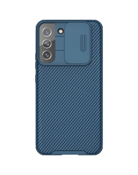 Nillkin CamShield Pro Case Armored Pouch Cover Camera Protector Camera Samsung Galaxy S22 + (S22 Plus) Blue