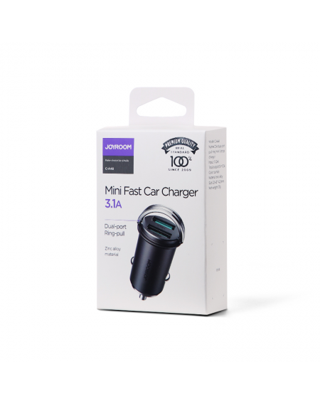 Joyroom car charger 2 x USB 15W 3.1A gray (C-A48)