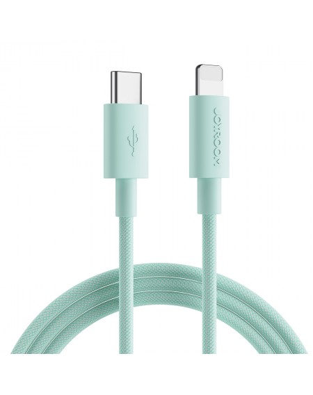 Joyroom durable USB Type C cable - Lightning for fast charging / data transmission 20W 0.25m green (S-02524M13)