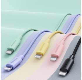 Joyroom durable USB Type C cable - Lightning for fast charging / data transmission 20W 0.25m green (S-02524M13)
