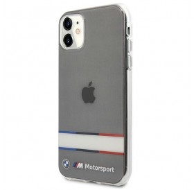 Etui BMW BMHCN61SHTWK iPhone 11 6,1" / Xr transparent hardcase Tricolor Stripes