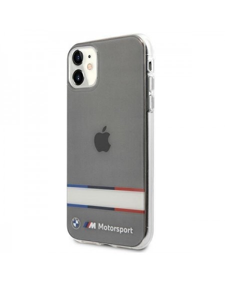 Etui BMW BMHCN61SHTWK iPhone 11 6,1" / Xr transparent hardcase Tricolor Stripes