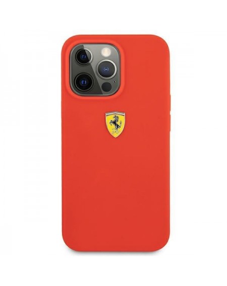 Ferrari FESSIHCP13XRE iPhone 13 Pro Max 6,7" czerwony/red hardcase Silicone