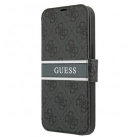 Guess GUBKP13S4GDGR iPhone 13 mini 5,4" szary/grey book 4G Stripe