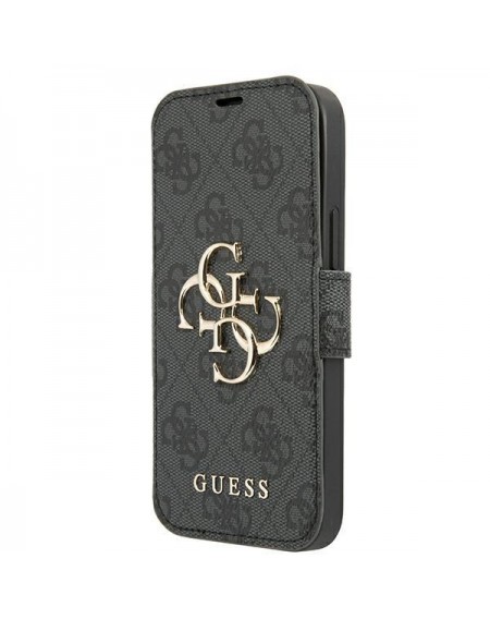 Guess GUBKP13S4GMGGR iPhone 13 mini 5,4" szary/grey book 4G Big Metal Logo