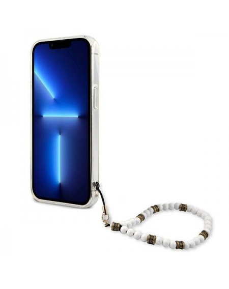 Guess GUHCP13MKPSWH iPhone 13 6,1" Transparent hardcase White Pearl