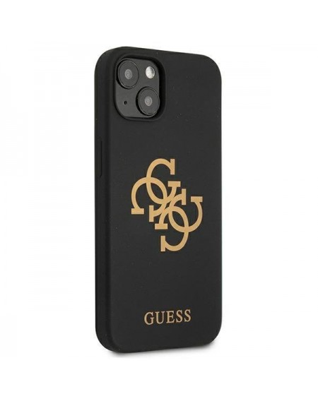 Guess GUHCP13MLS4GGBK iPhone 13 6,1" czarny/black hard case Silicone 4G Logo