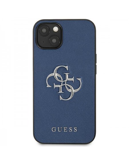 Guess GUHCP13MSA4GSBL iPhone 13 6,1" niebieski/blue hardcase Saffiano 4G Metal Logo